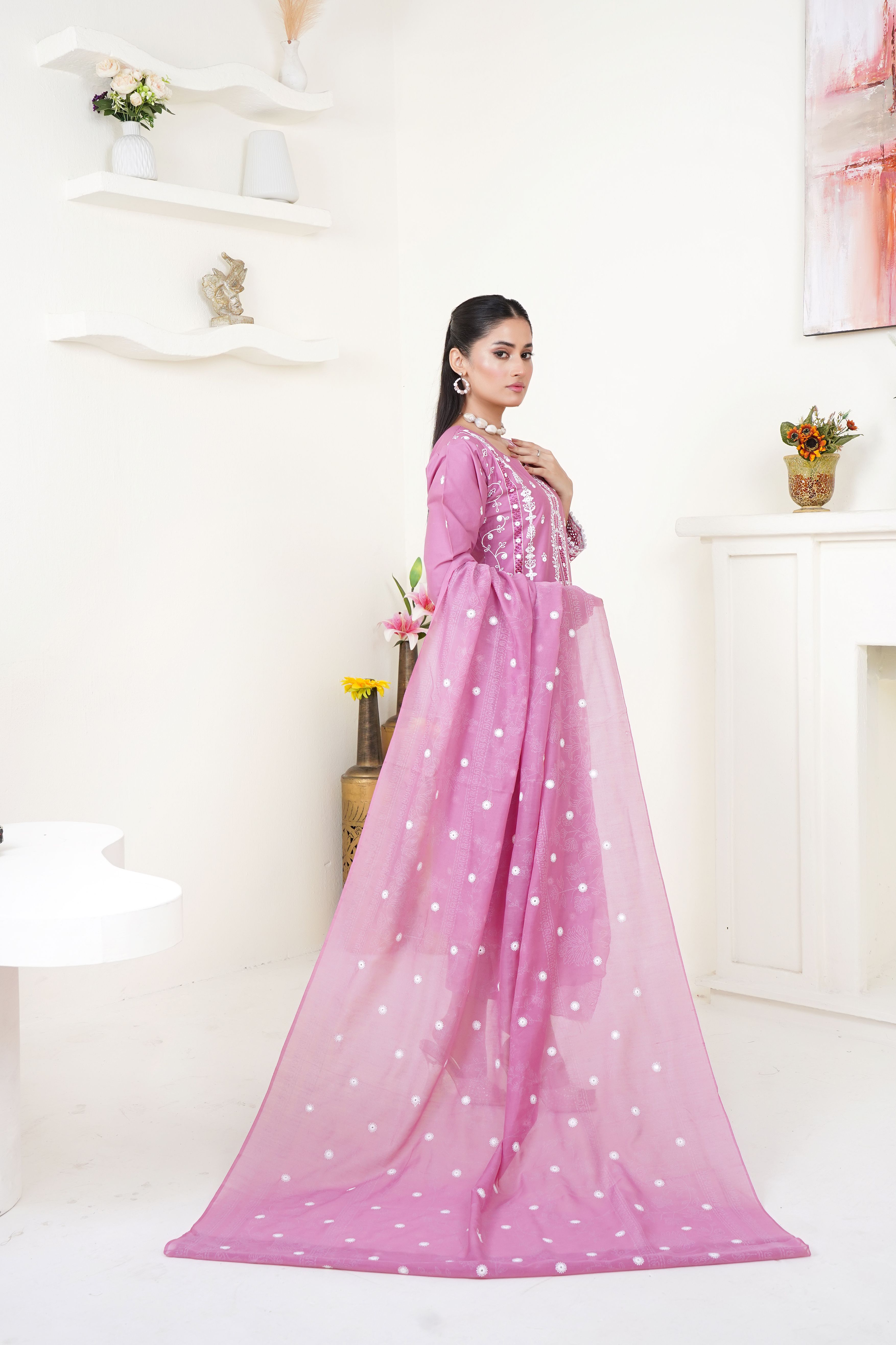 Elegant Pink Dress For