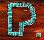 Blue Letter P Clip Art