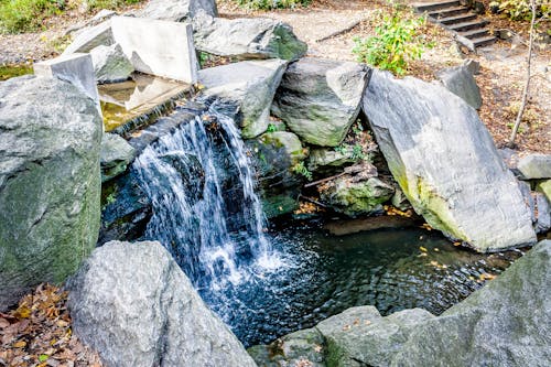 Photos gratuites de caillou, cascade, central park