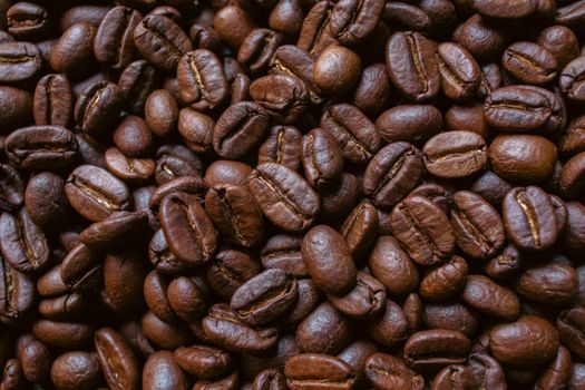 High-detail image showcasing roasted coffee beans, highlighting texture and color.