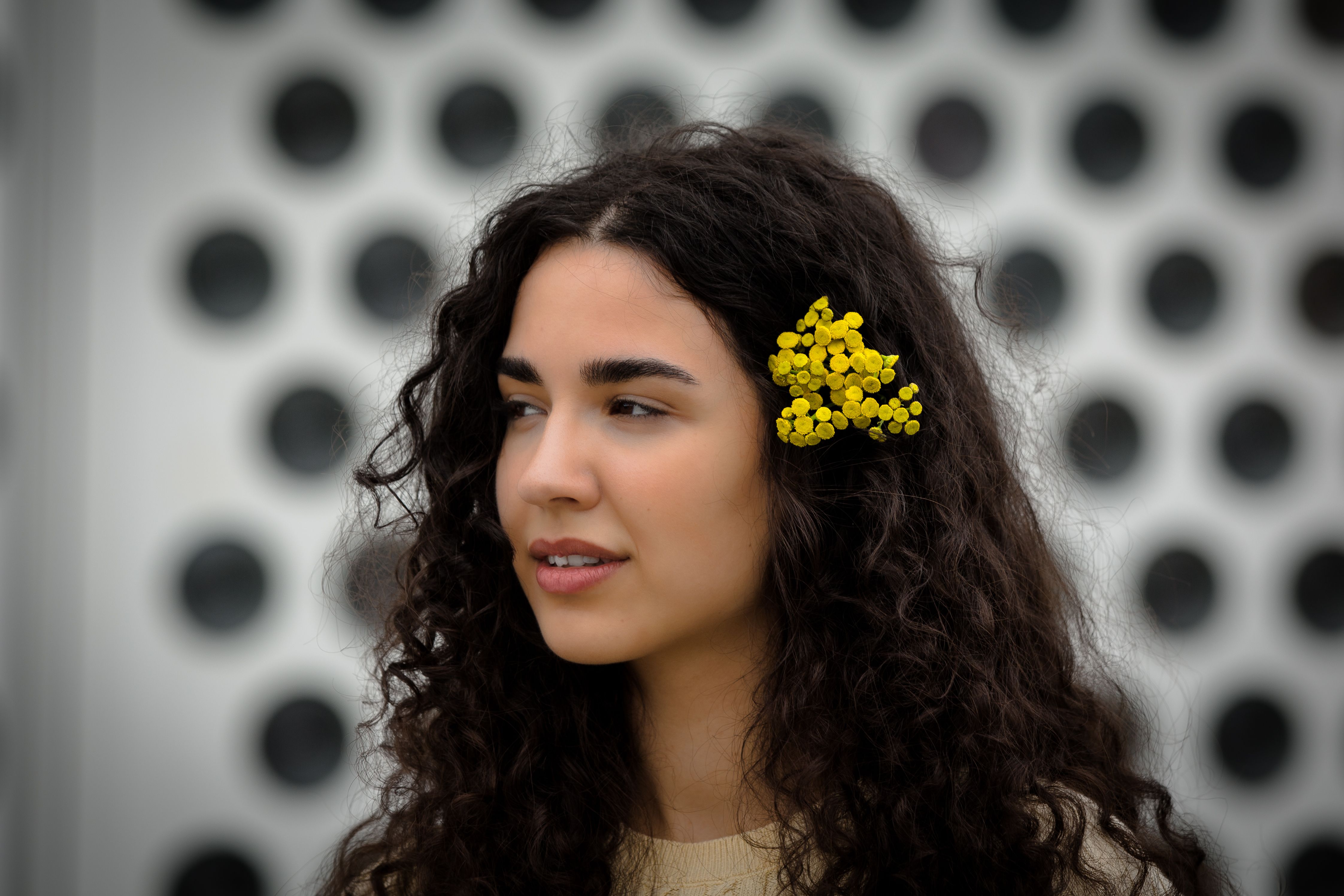 Portrait of Woman with Flowers in Hair, Berlin · Free Stock Photo