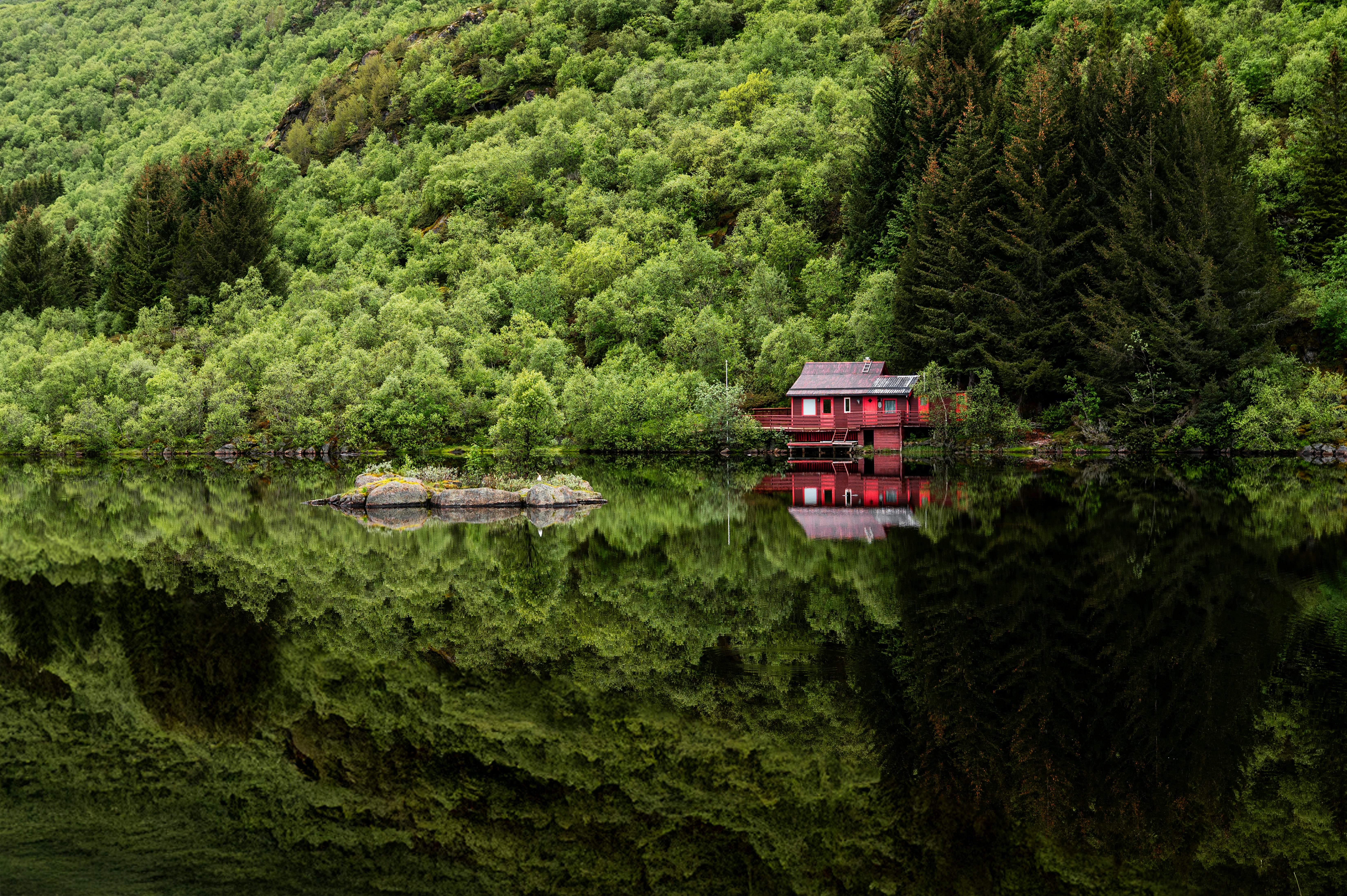 Luxury cabin nestled in the pine forests of Broken Bow, Oklahoma, with a deck and hot tub