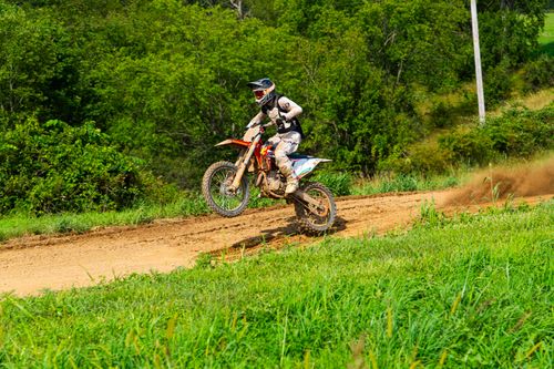 Free A thrilling dirt bike race captured outdoors in Canonsburg, Pennsylvania. Stock Photo