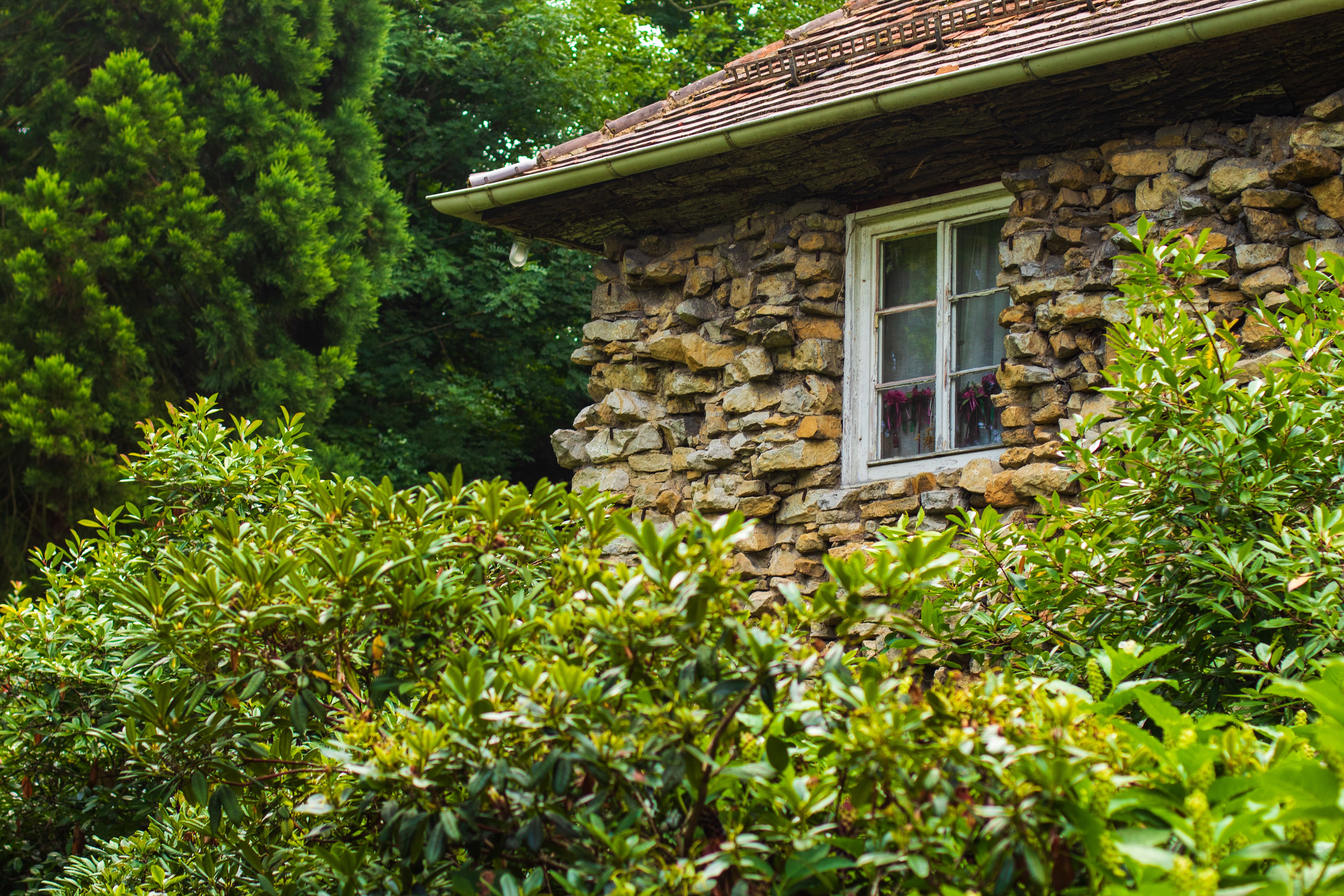 Charming Stone Cottage in Lush Green Park · Free Stock Photo