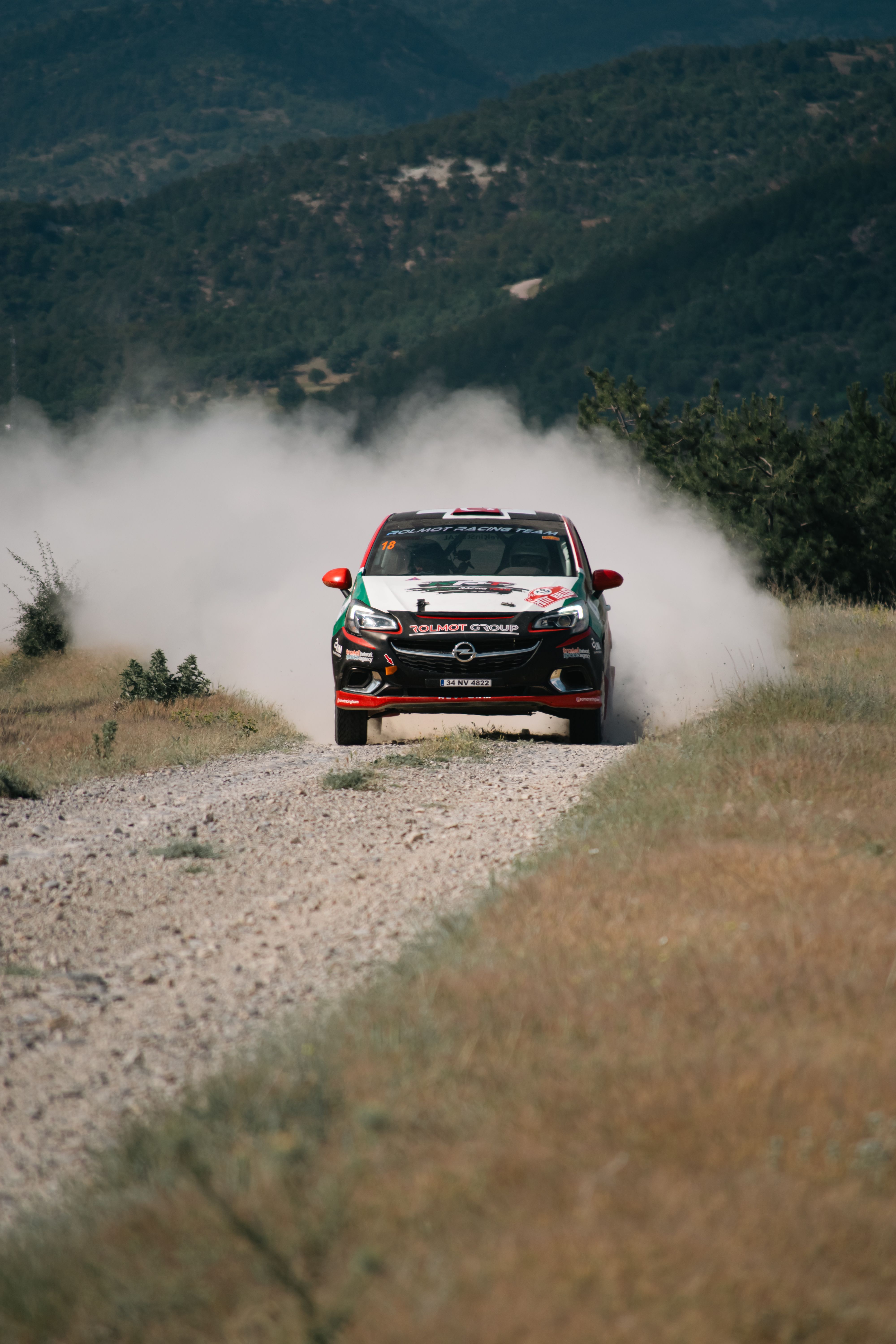 Exciting Rally Car Racing on Gravel Track · Free Stock Photo