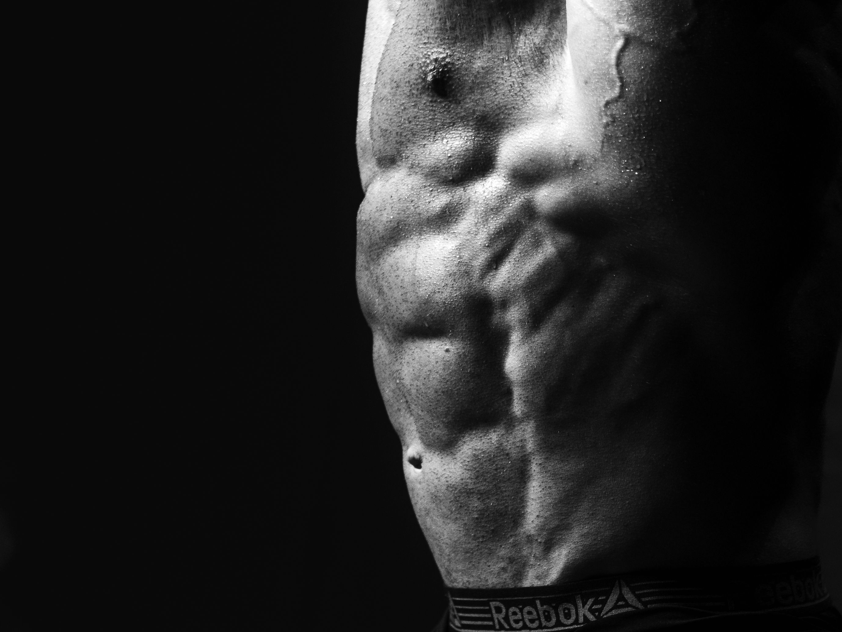 Black and White Abstract Close-up of Muscle · Free Stock Photo