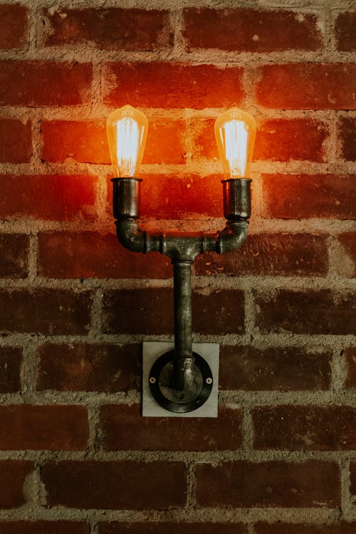 Pipe Lamp on Wall