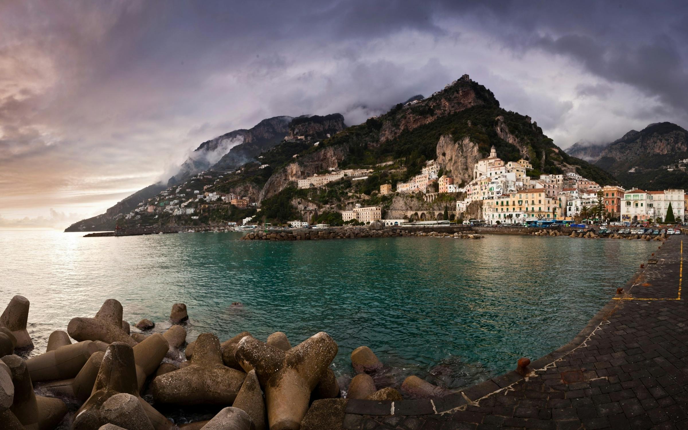 Beach With White Houses during Day Time Amalfi