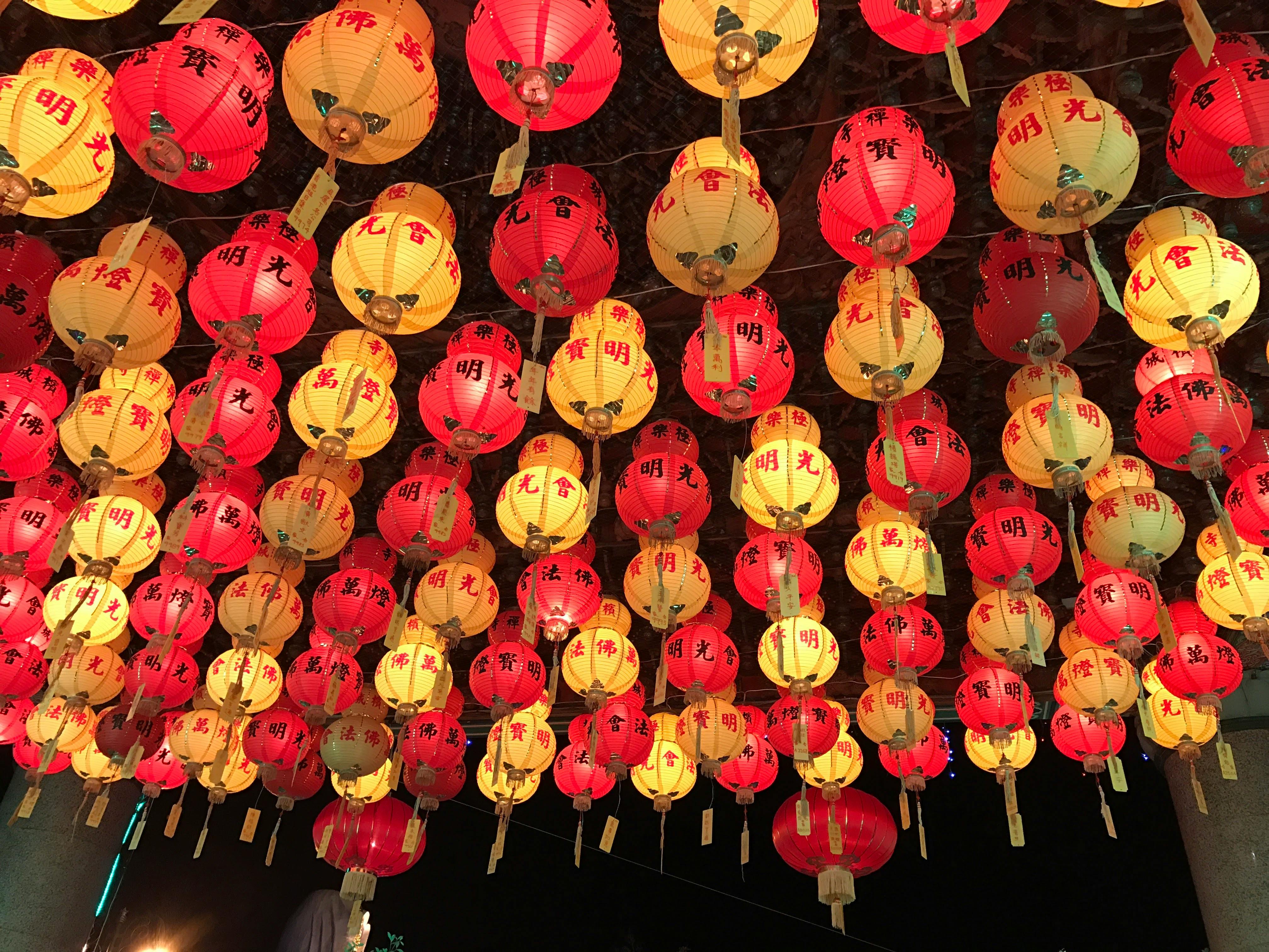 Free stock photo of chinese lanterns, lantern, lanterns