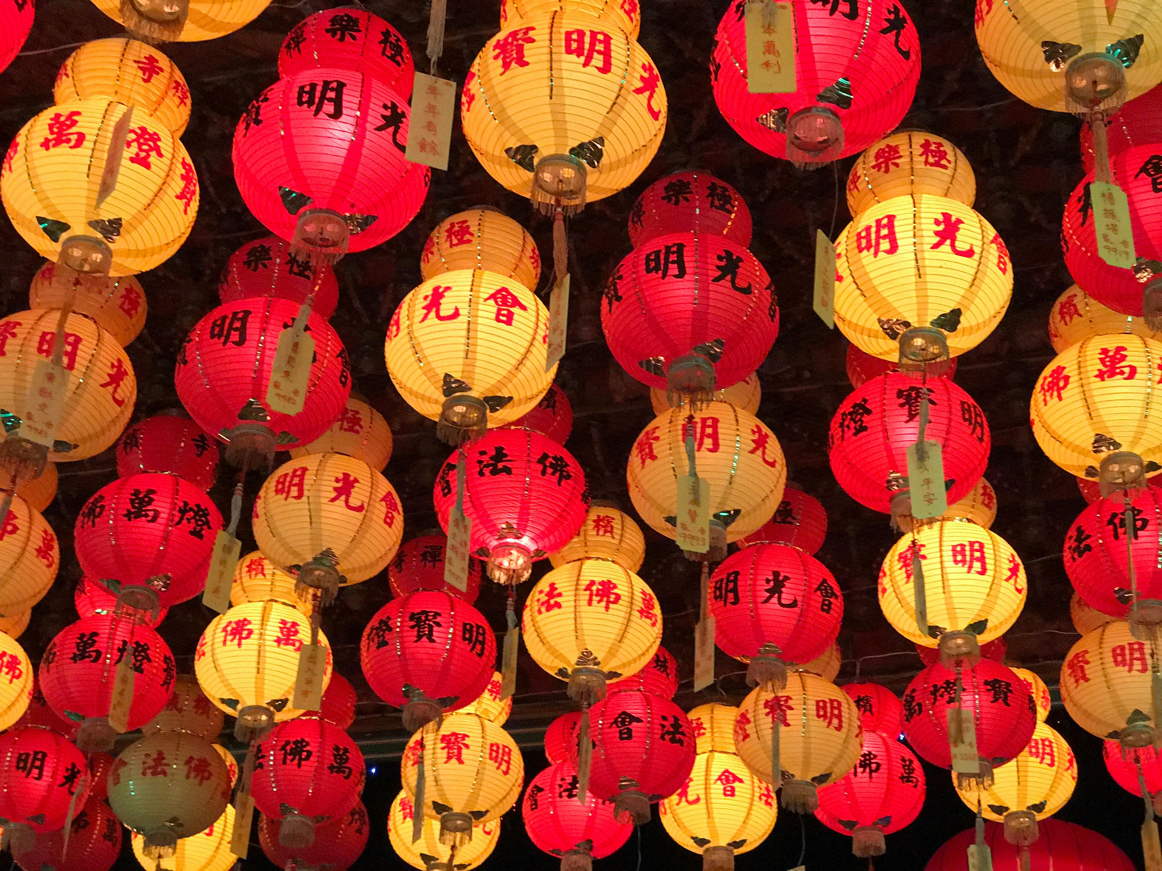 Free stock photo of chinese lanterns, lantern, lanterns