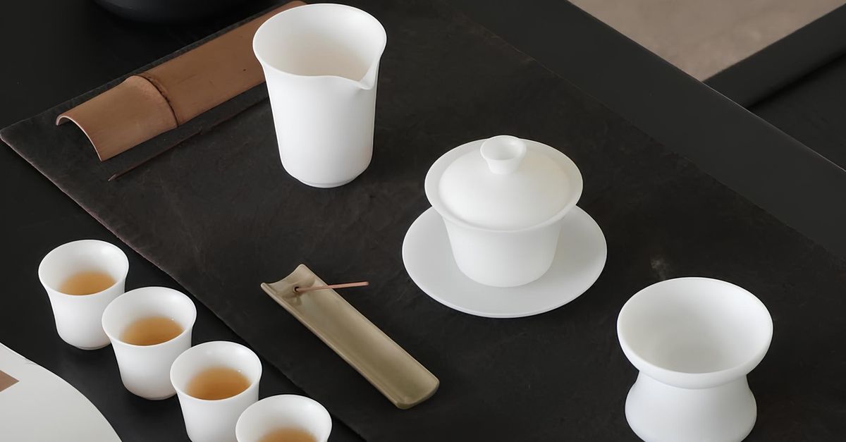 Tea Ritual Setup Elegant Tea Ceremony Setup with White Teacups · Free Stock Photo