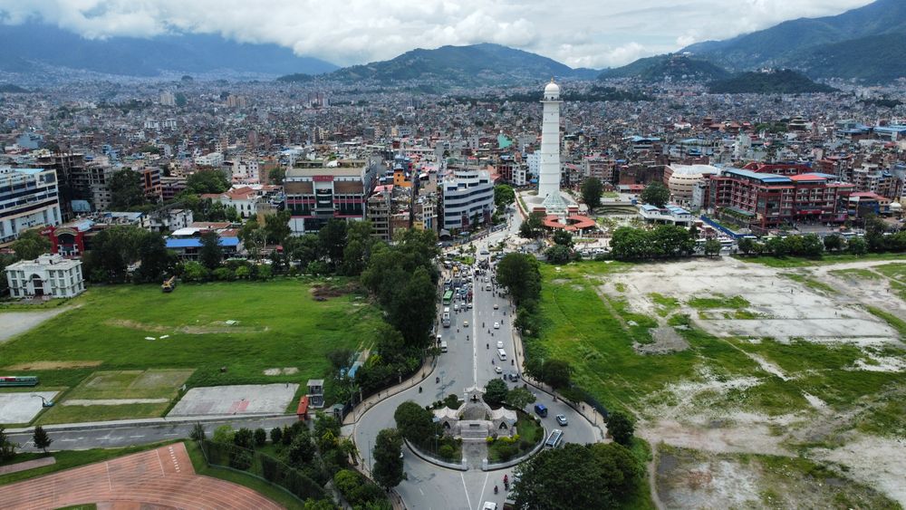 EV rental in Kathmandu - view over the Kathmandu valley