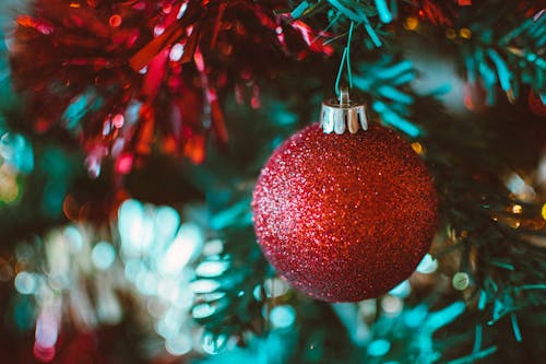 Close-Up Photo Of Christmas Ball