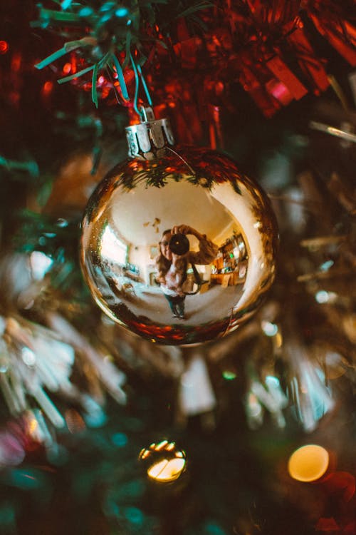 Close-Up Photo Of Christmas Ball