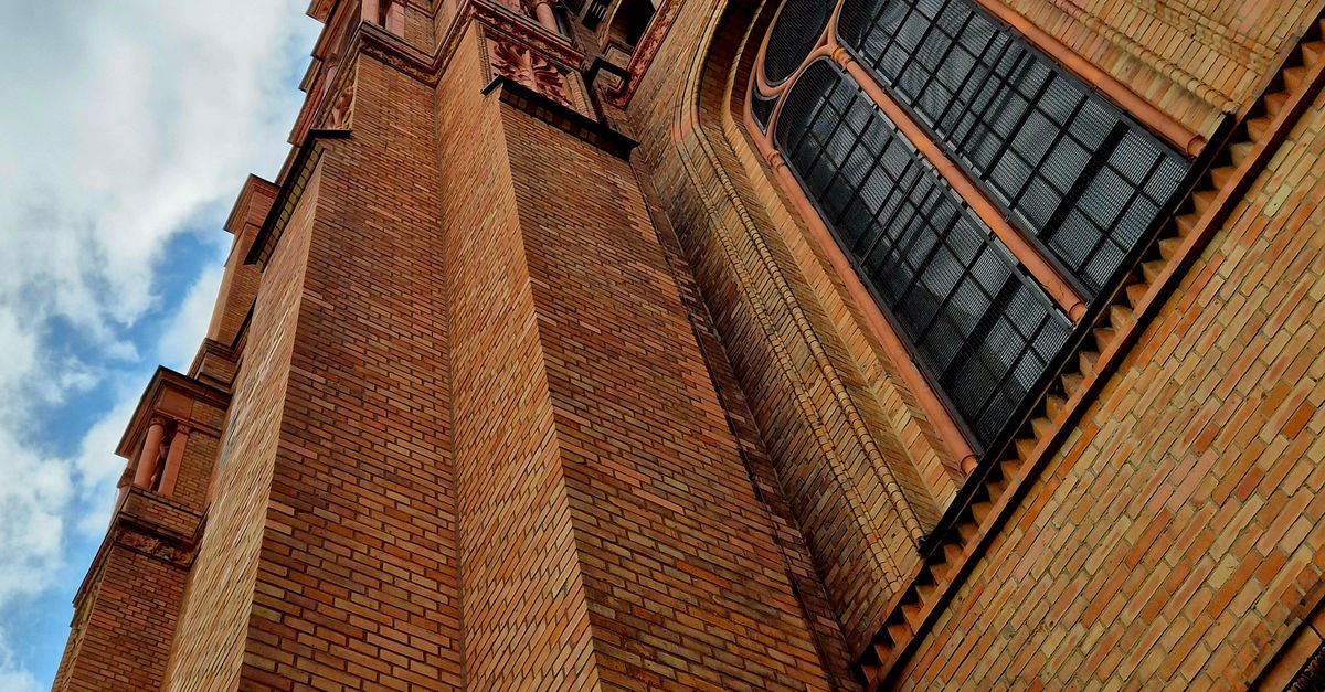 Gothic Brick Pattern Majestic Gothic Brick Architecture View · Free Stock Photo