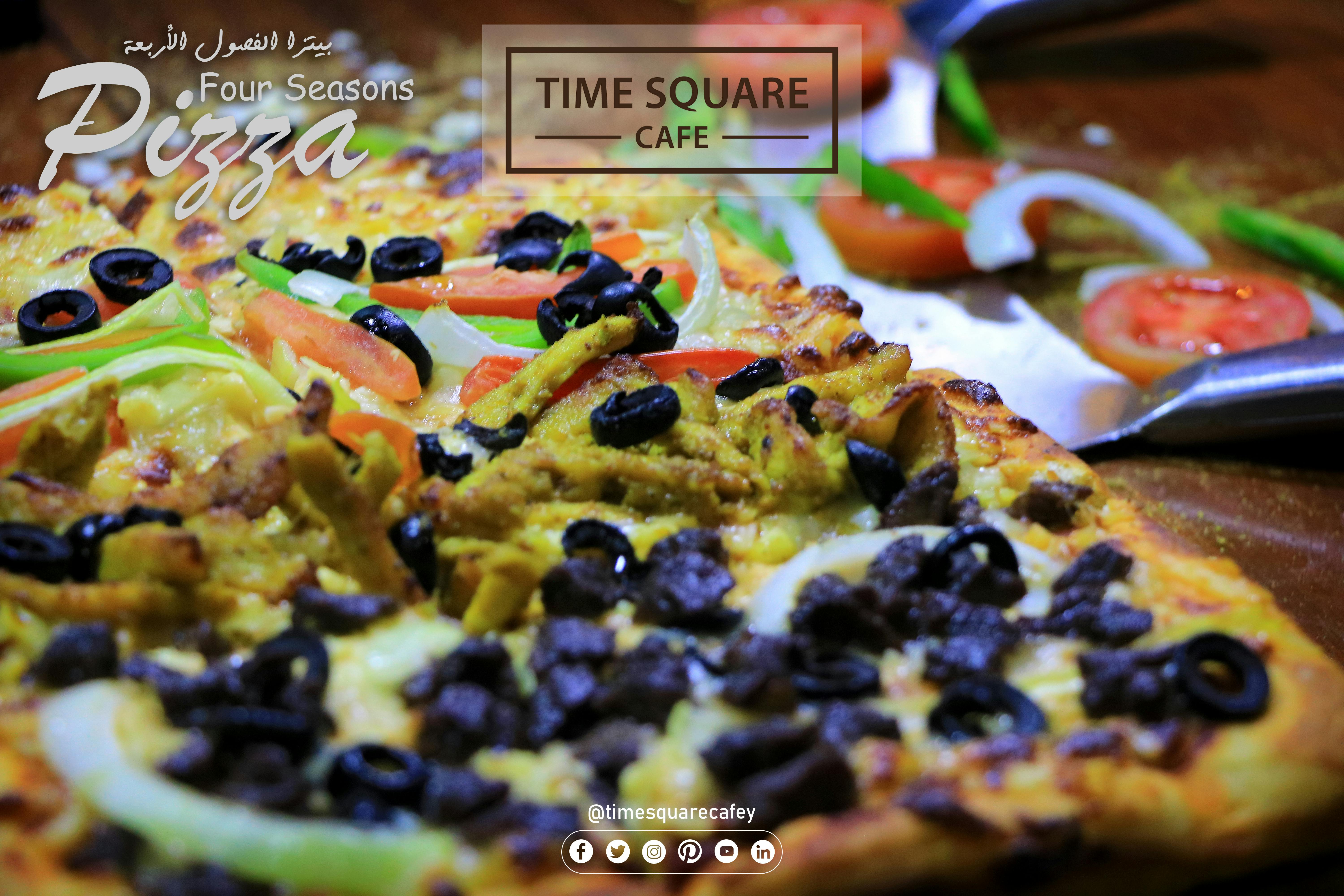 Free stock photo of caf\u00e9, food, Four_Seasons_Pizza