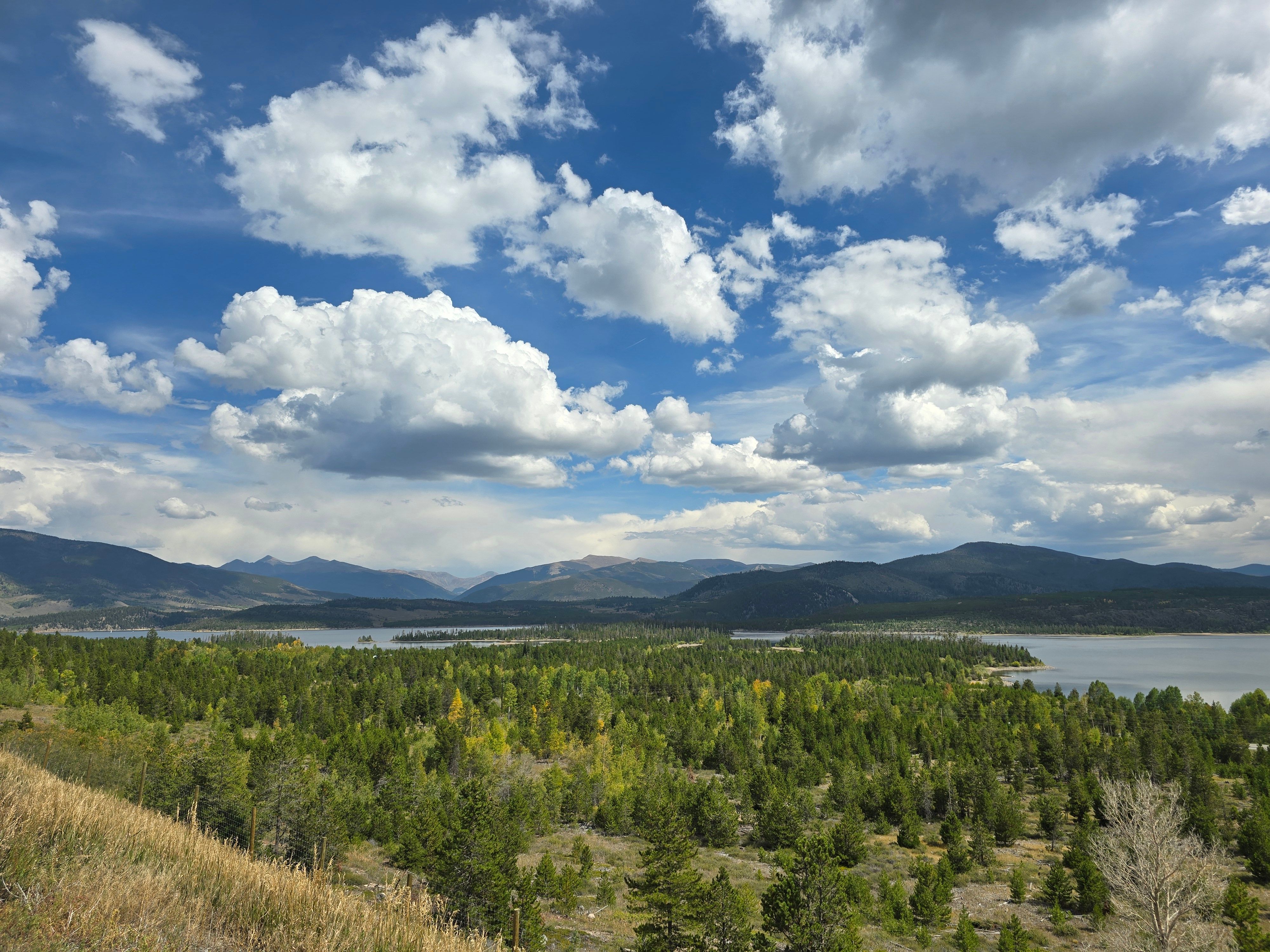 Scenic View of Lake with Mountain Landscape · Free Stock Photo