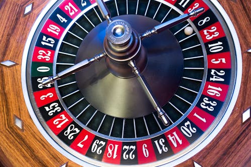 Brown Roulette Board With Ball on 89