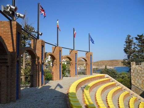 Halicarnassus mausoleum with historian — Bodrum