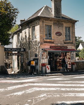 Charming Corner Shop in Bayeux, Normandy