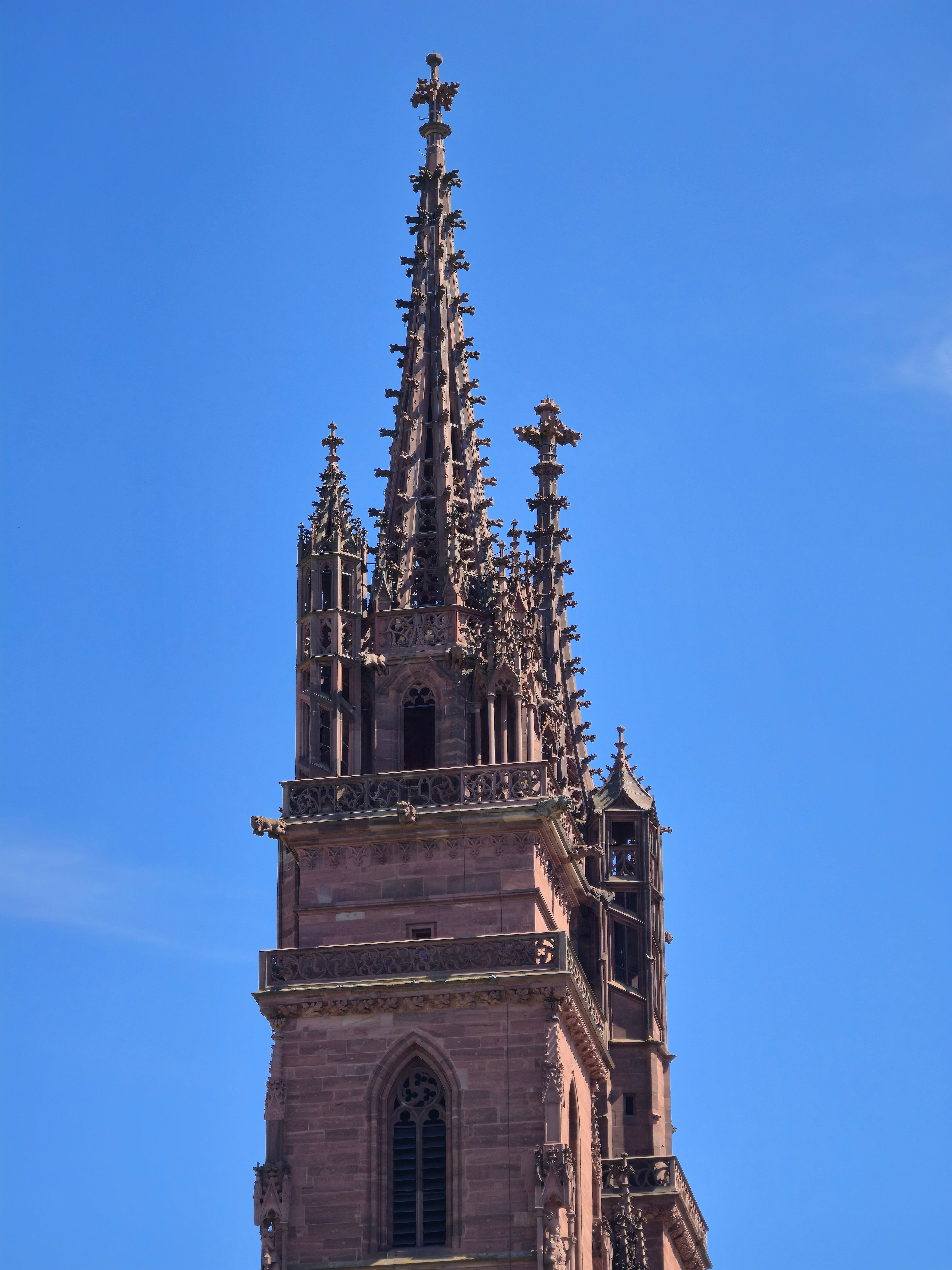 Gothic Spire of Historic Cathedral Against Blue Sky · Free Stock Photo