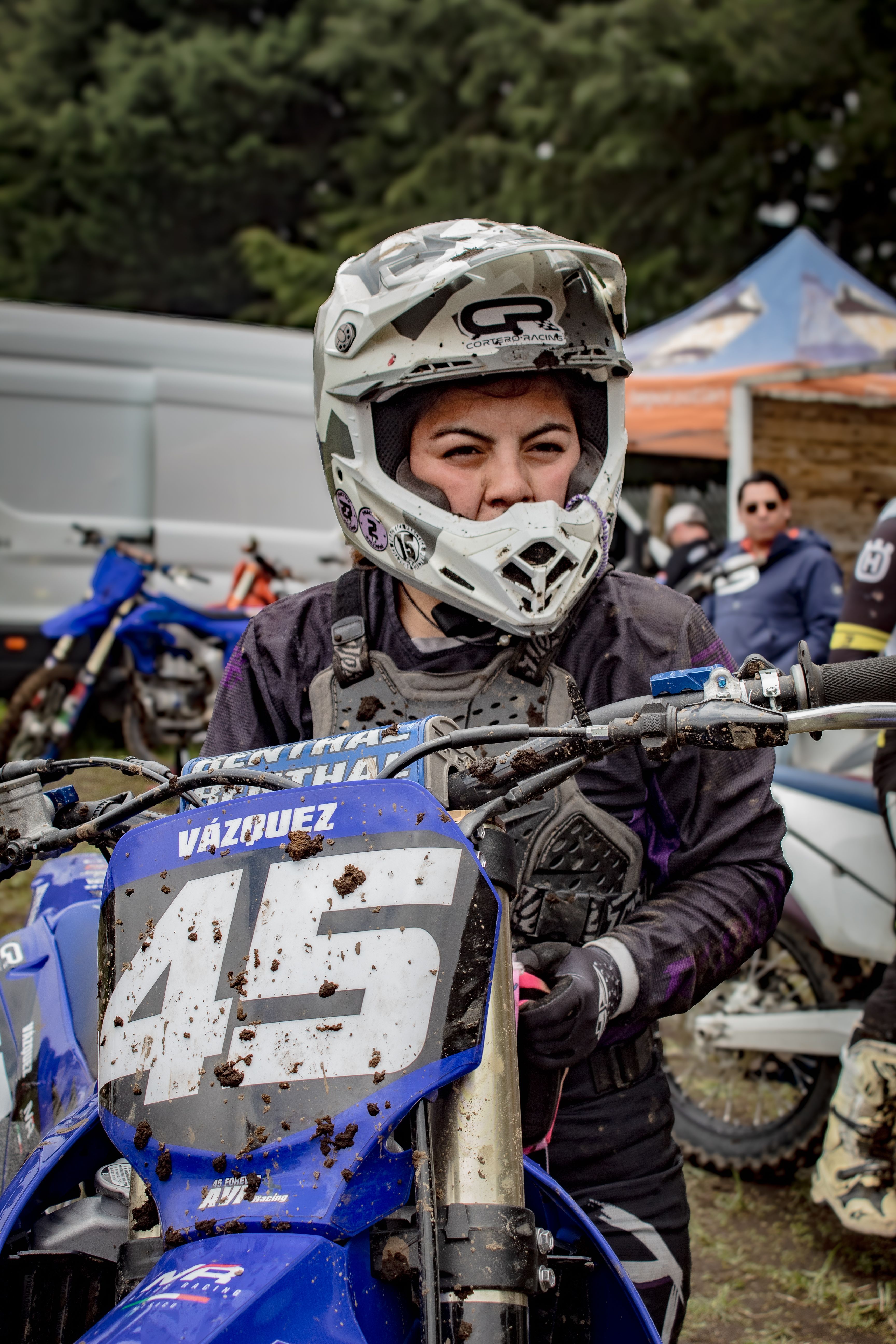 Motocross rider at La Marquesa, showcasing grit and determination in competitive sports action.
