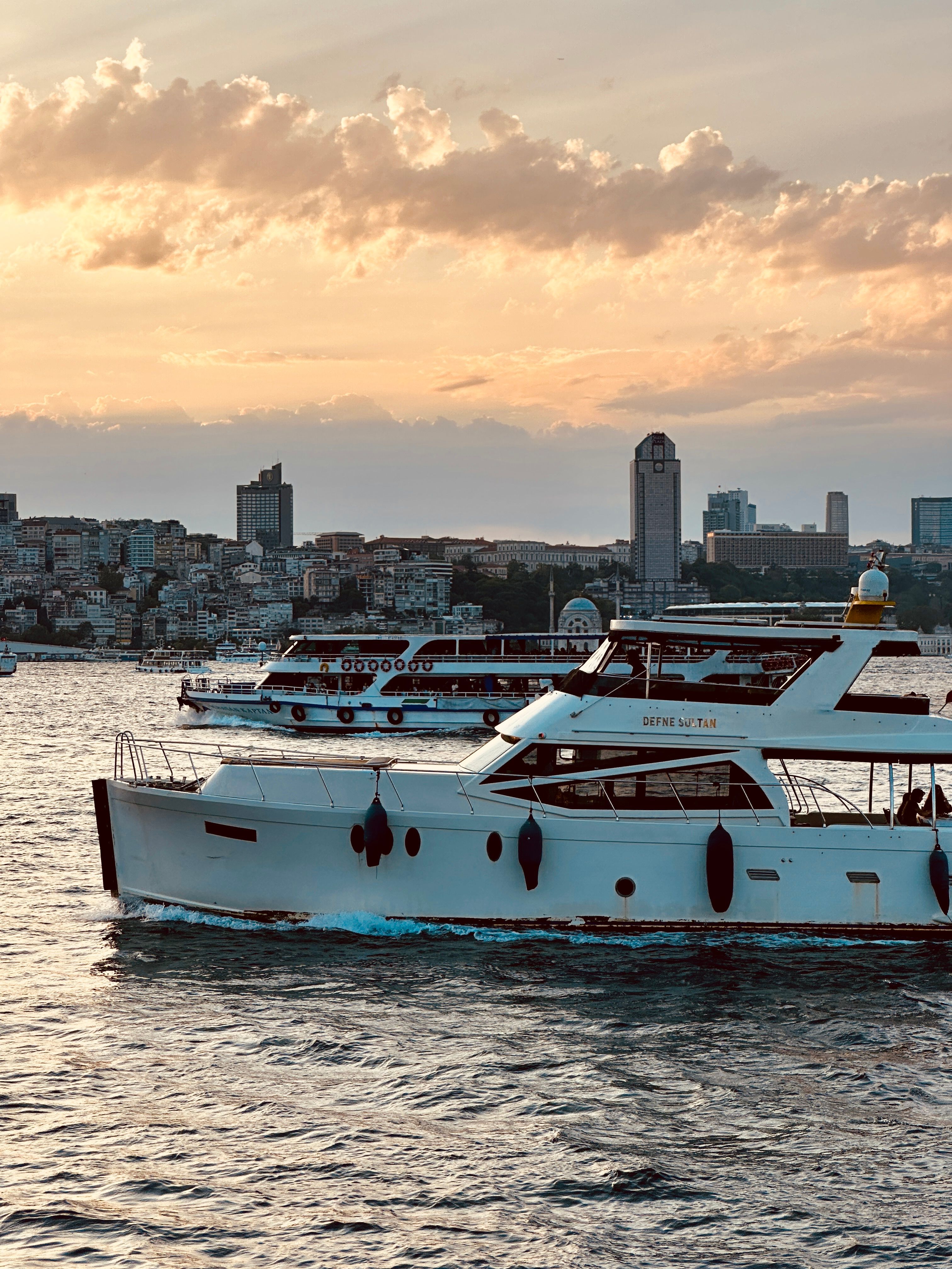 Sunset Cruise on Bosphorus in Istanbul · Free Stock Photo