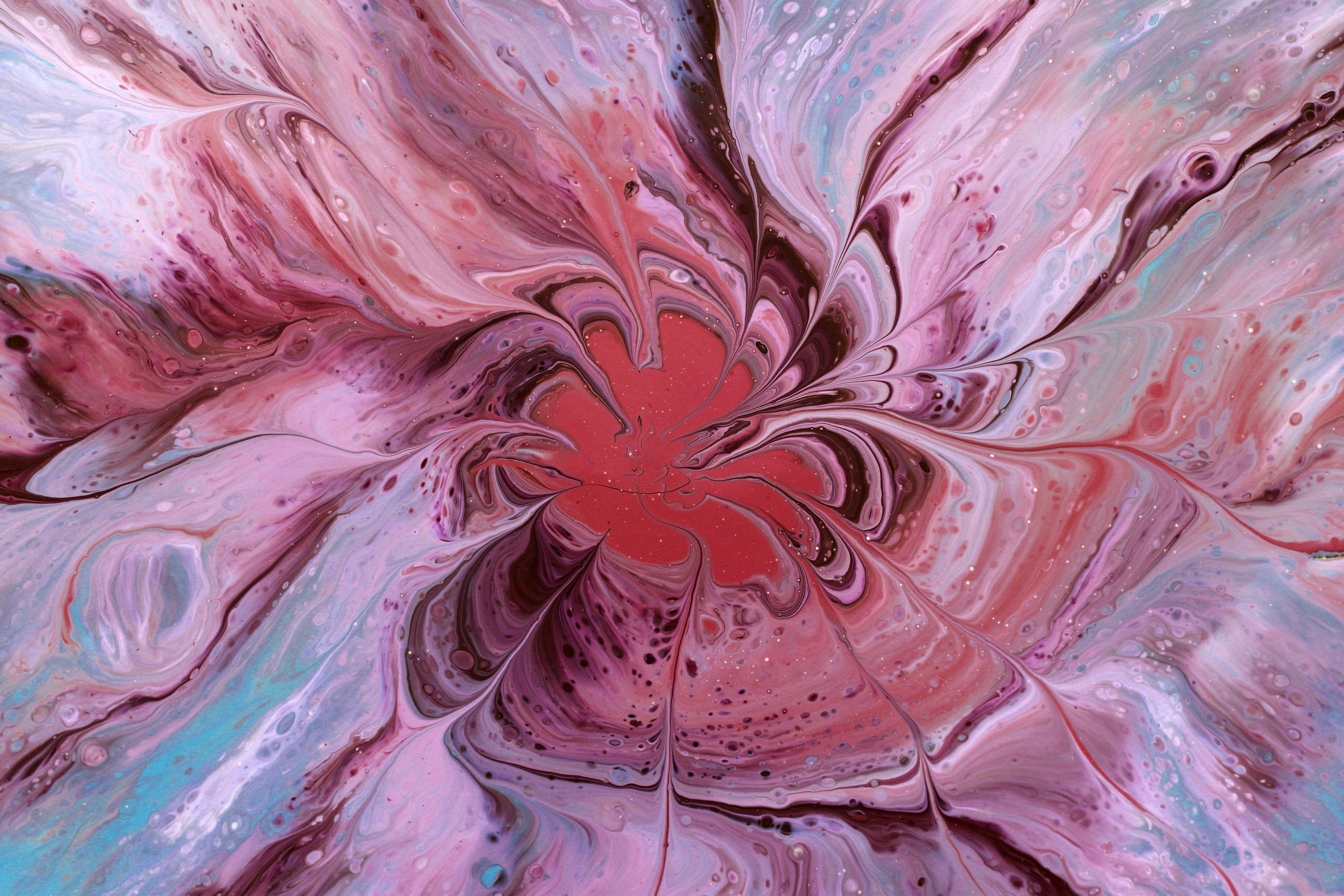 Abstract Fluid Art in Pink and Purple Tones · Free Stock Photo