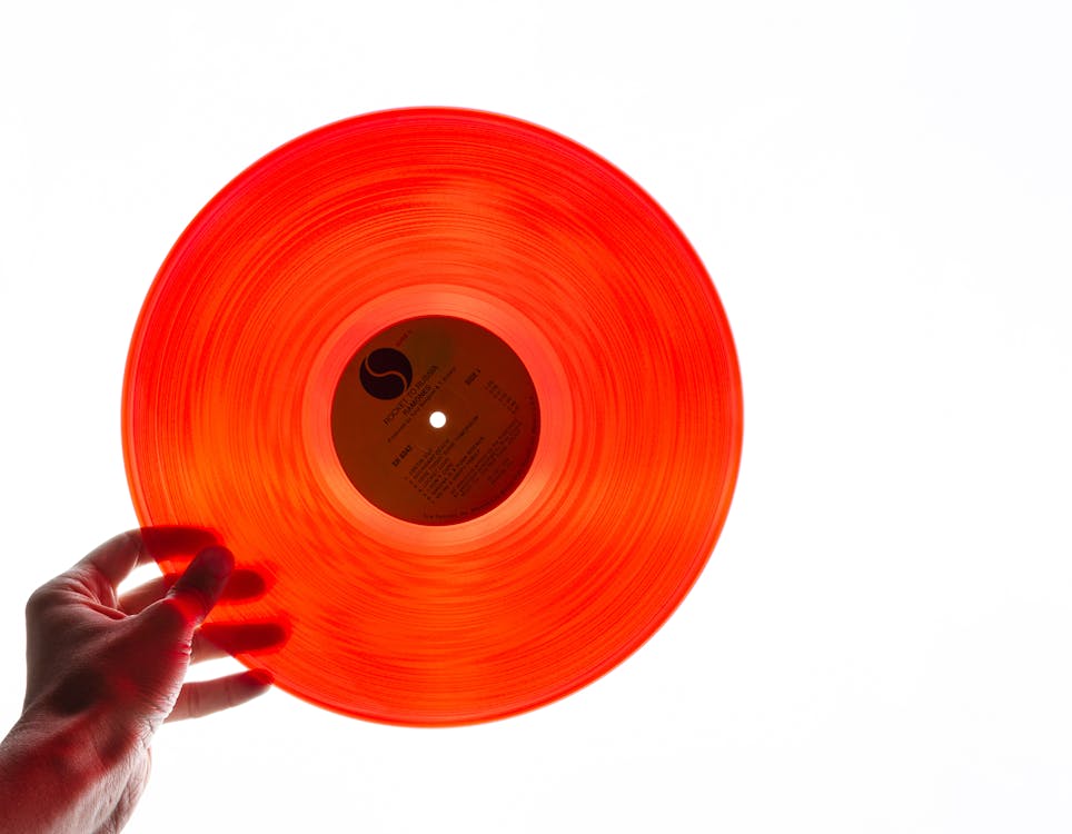 Orange Vinyl Record