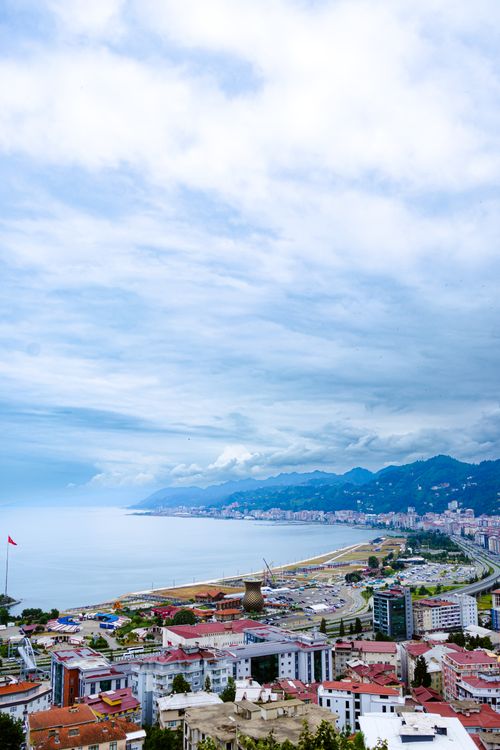 Cheeze Rize Turkey Aerial View of Rize Coastline in Türkiye · Free Stock Photo