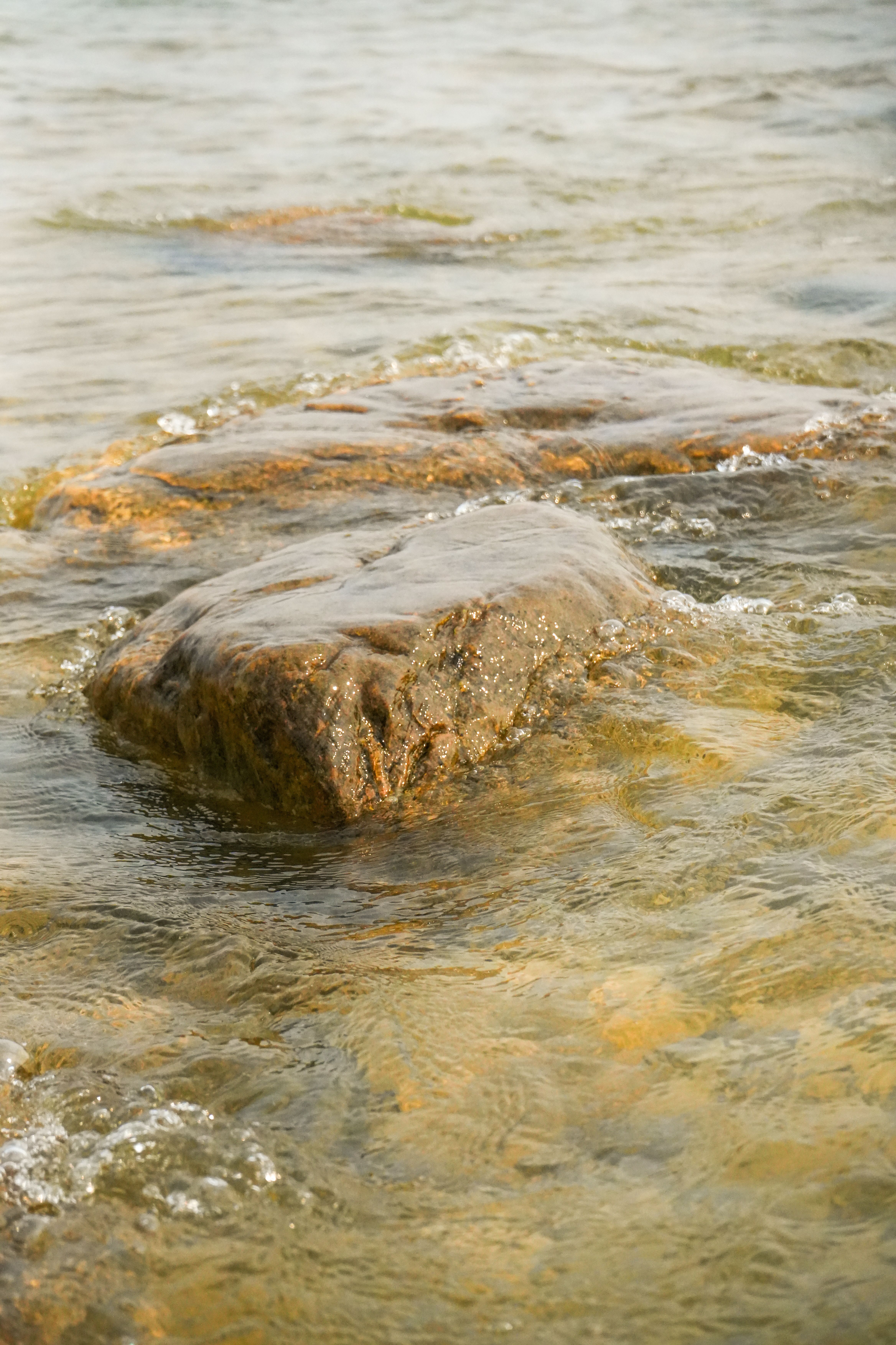 Rippling Water Over Rocks in Charlevoix, MI · Free Stock Photo