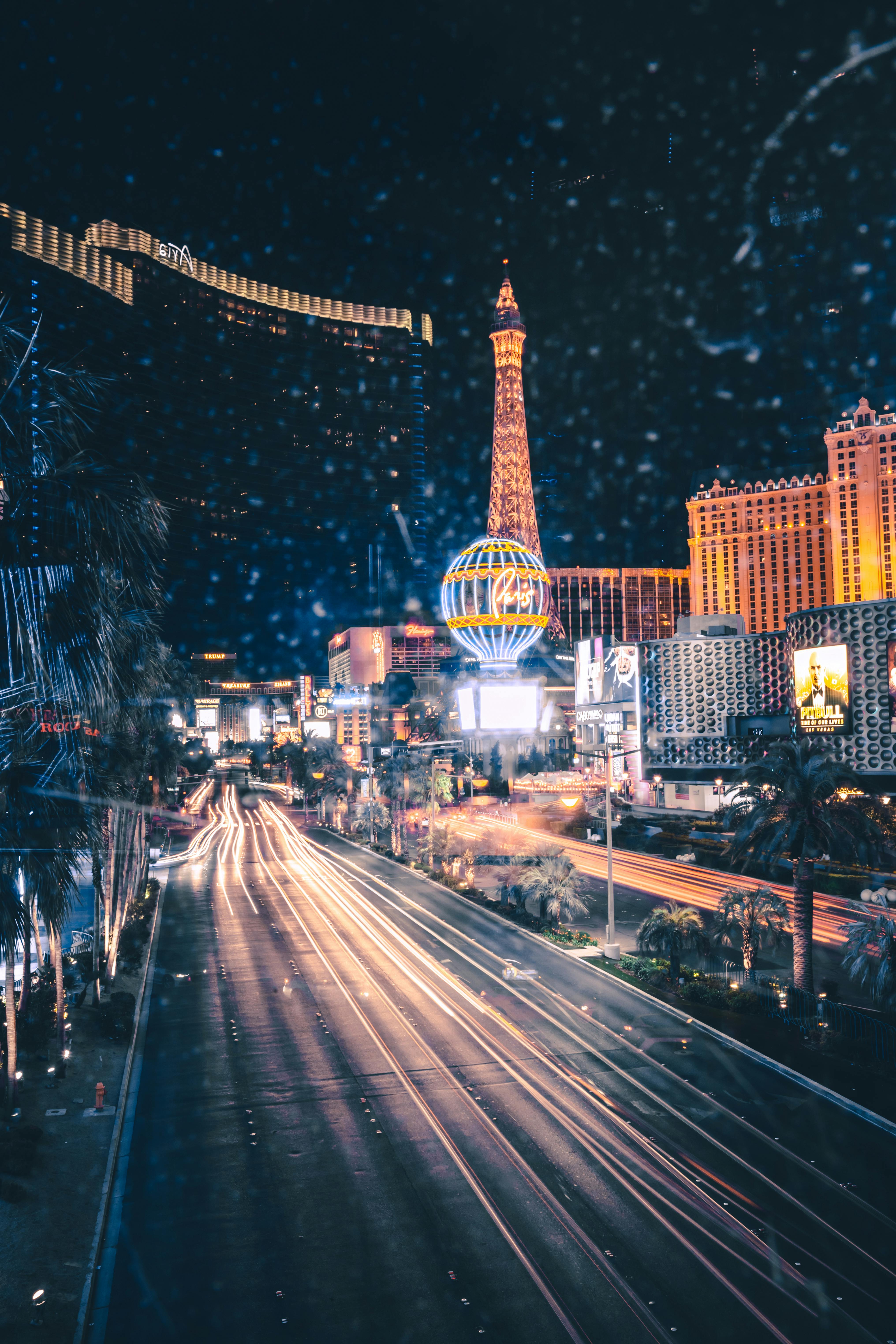 time lapse photo of road during night