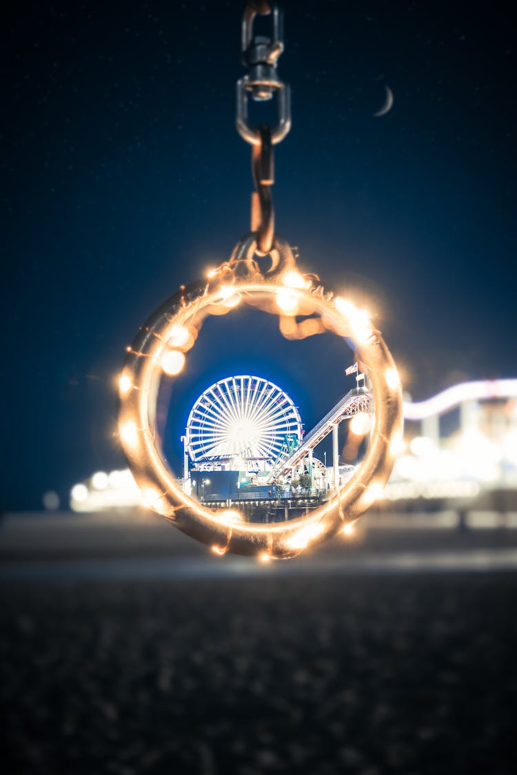 Gold-colored Keychain Ring