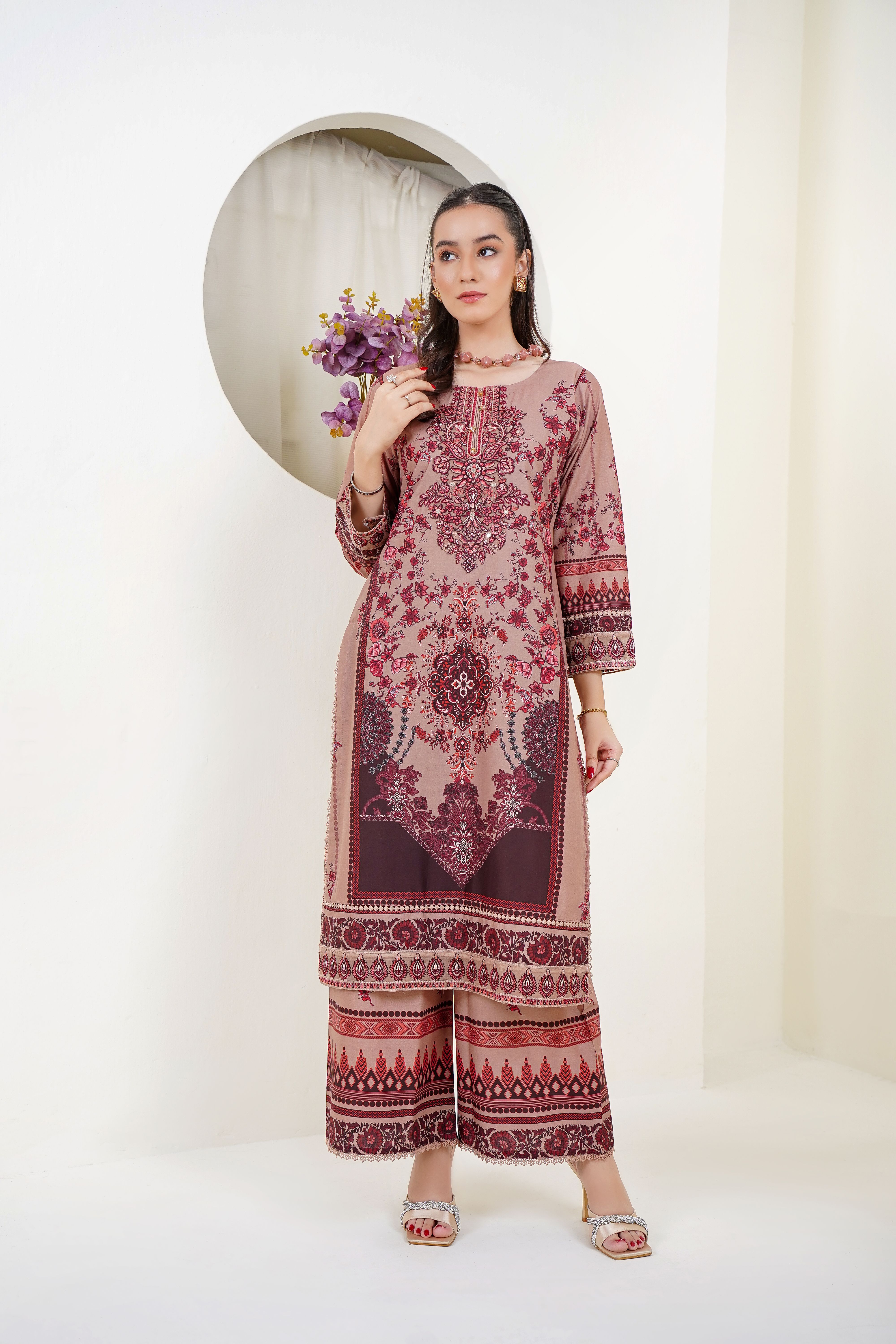 Elegant Traditional Dress Intricate Patterns