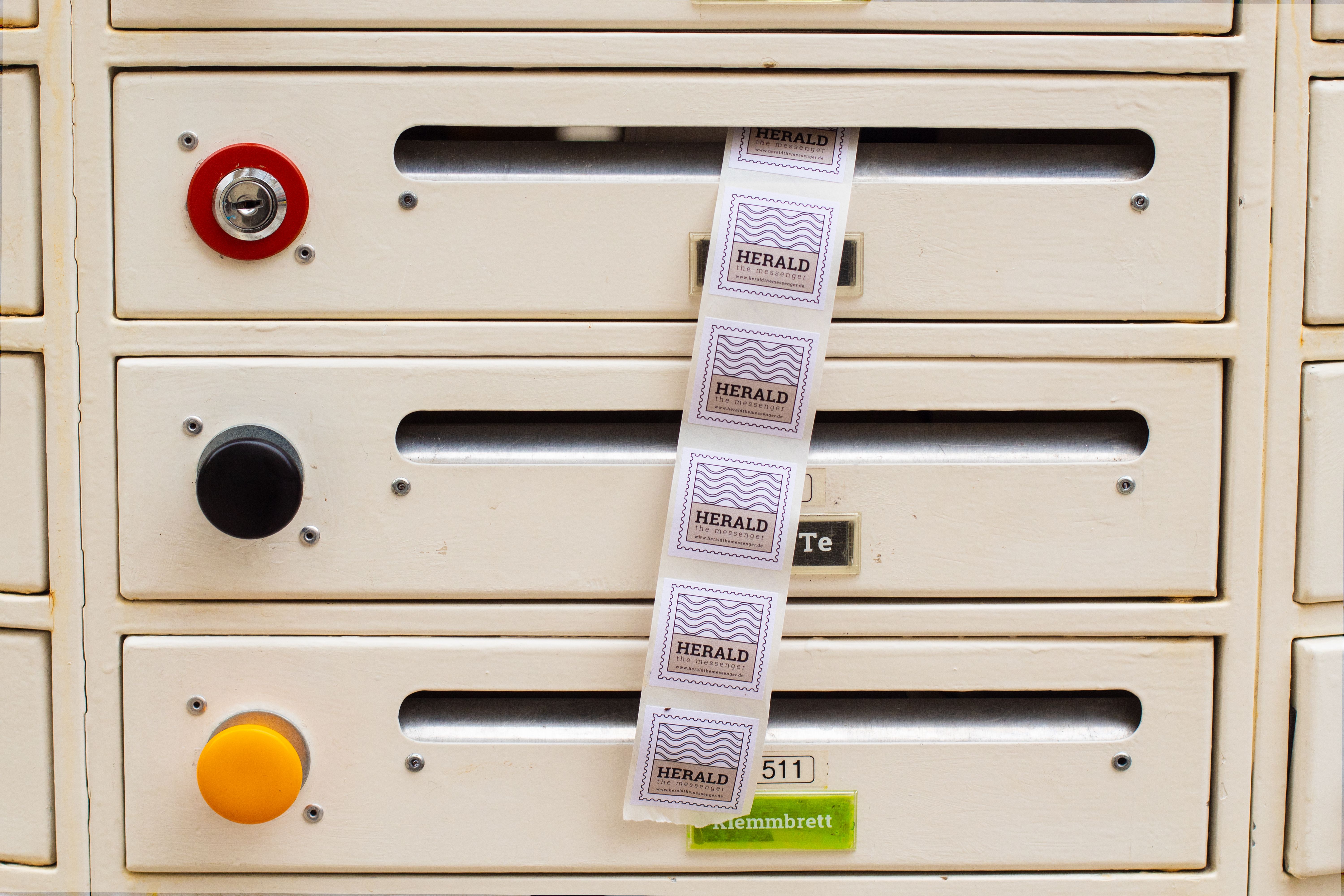 Vintage Mailboxes with Colorful Buttons · Free Stock Photo