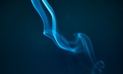 Blue Smoke on Black Background · Free Stock Photo