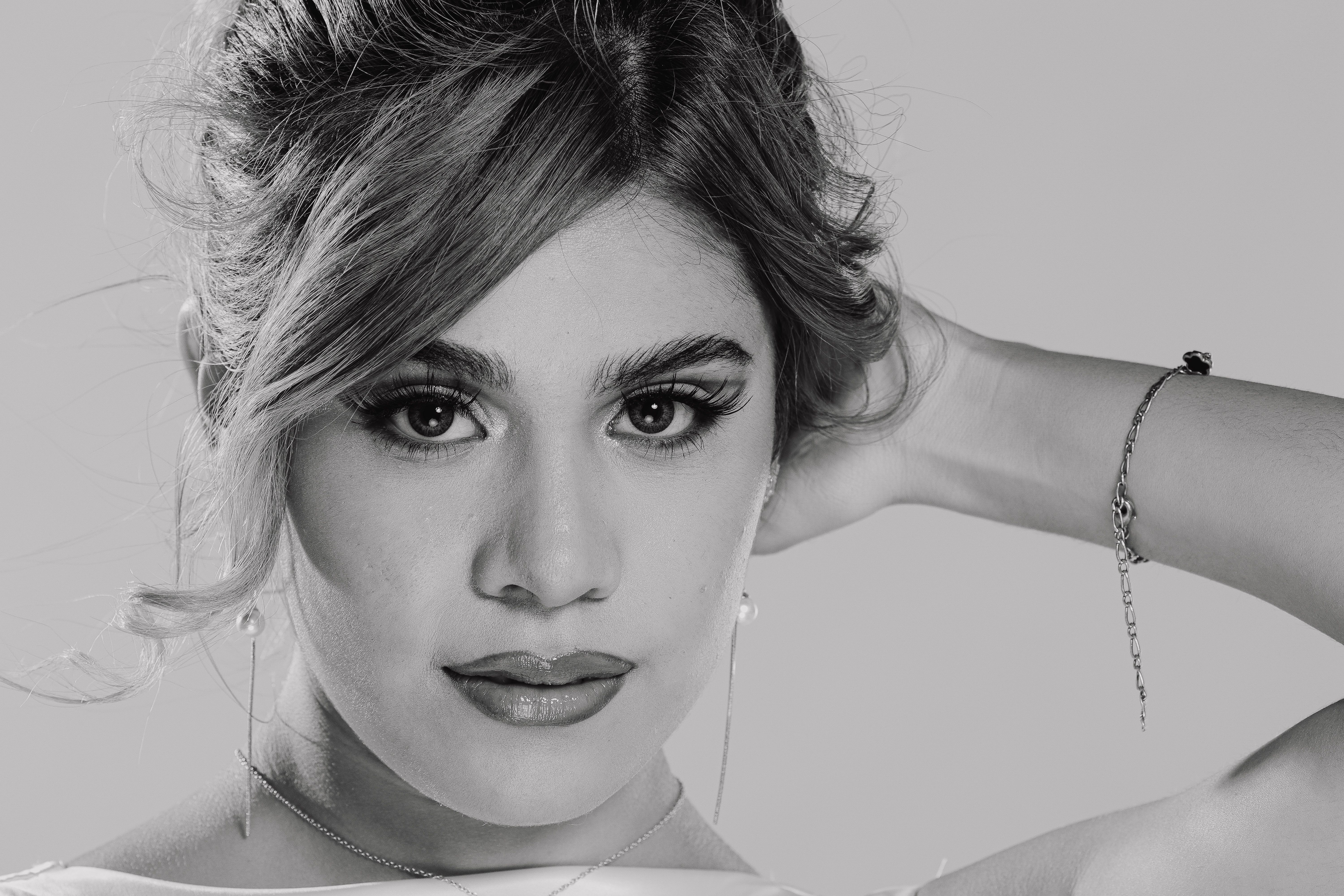 Stunning Black and White Portrait of a Woman · Free Stock Photo