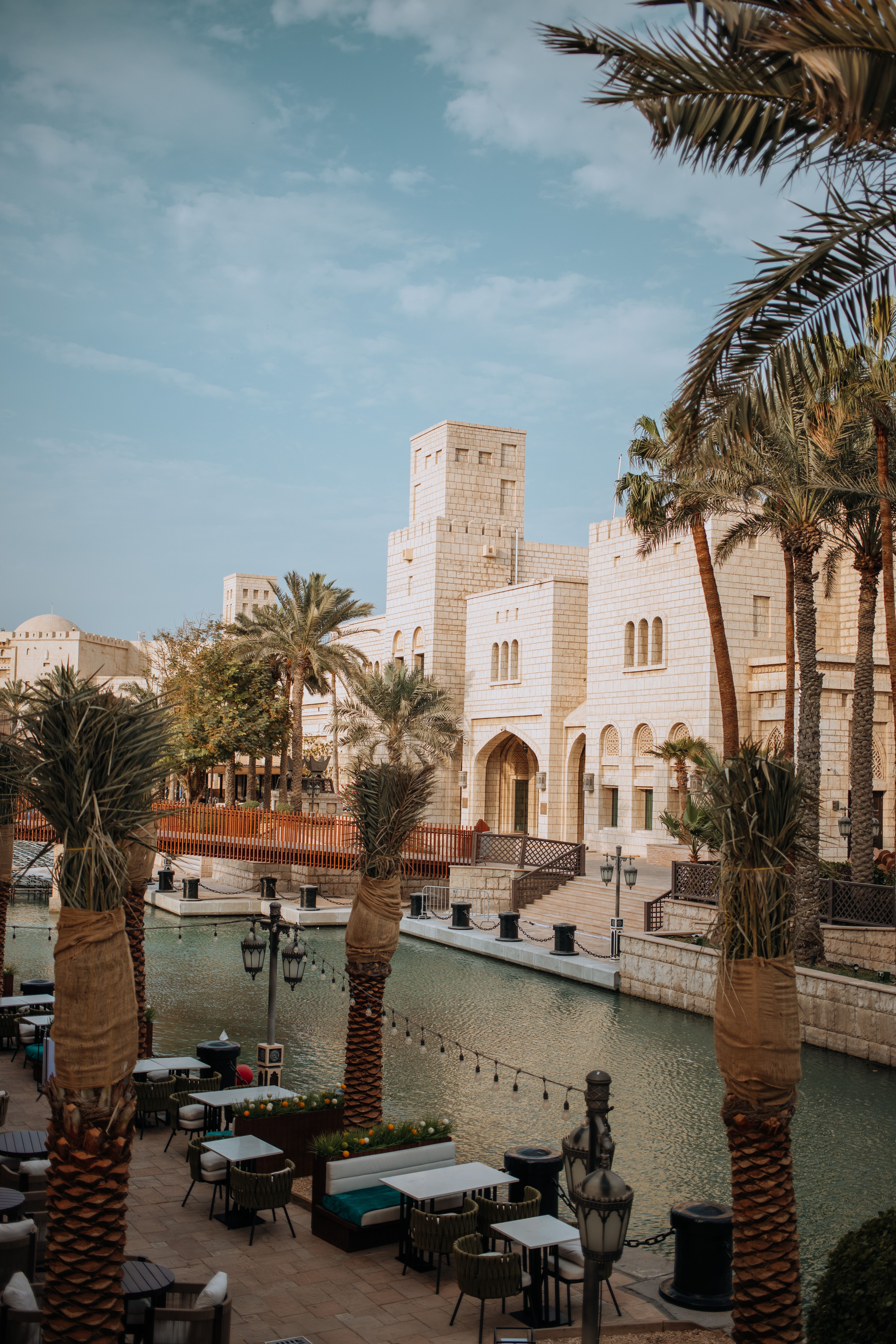 Modern Arabic Architecture by Waterfront · Free Stock Photo
