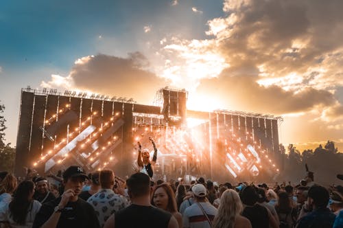 Free stock photo of crowd, festival, light