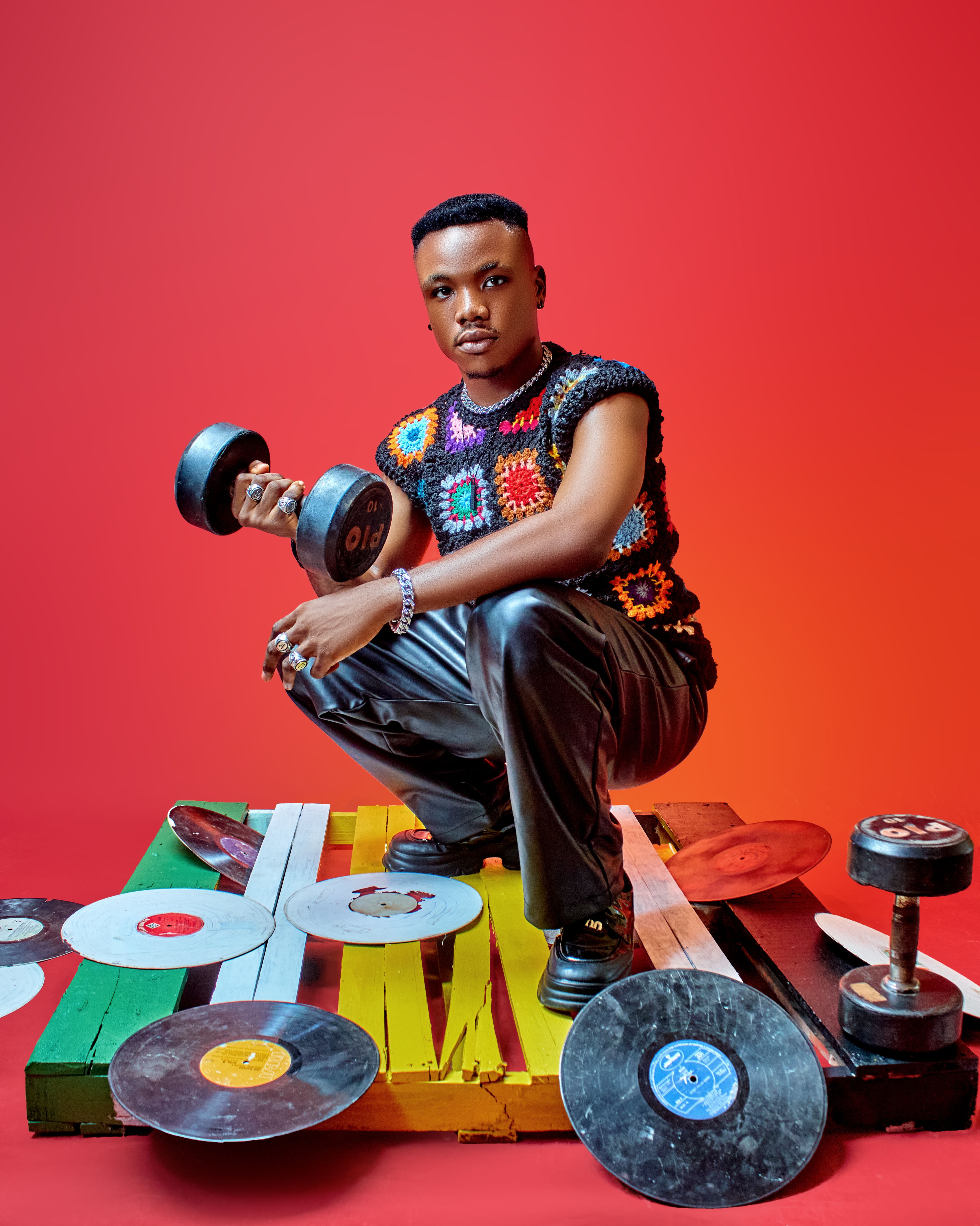 Colorful Studio Portrait of Stylish Male Model · Free Stock Photo