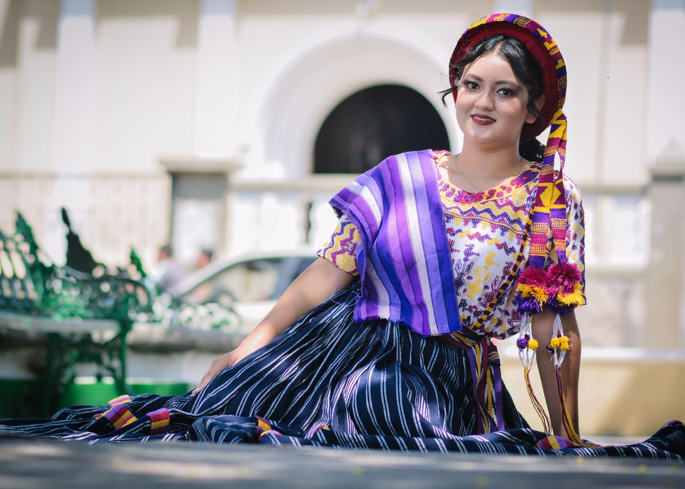 traditional guatemalan dress mayan clothing Dress lenght is above knee 1960s Hand Woven Guatemalan Maxi