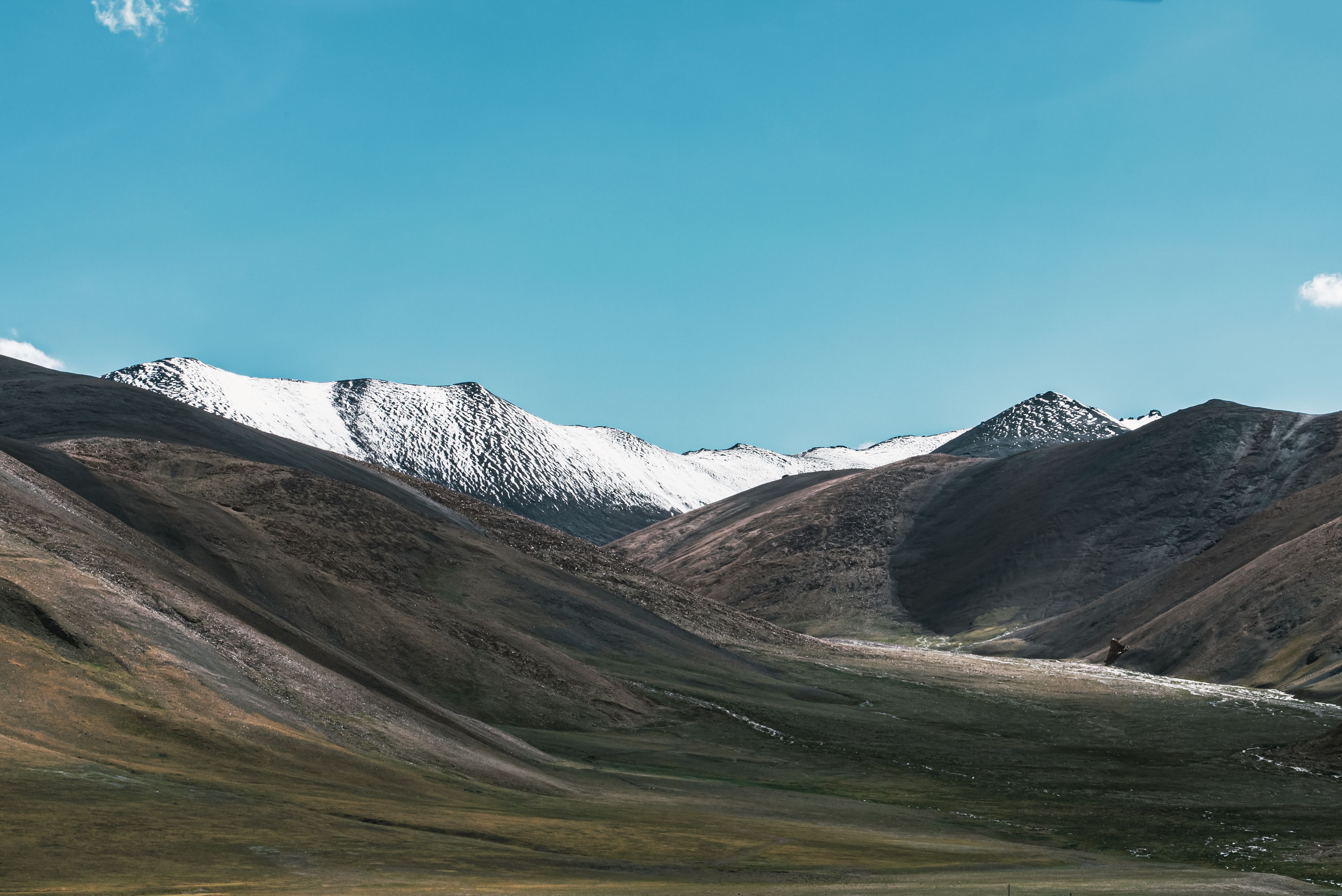 Snow-Capped Mountains Under Clear Blue Sky · Free Stock Photo