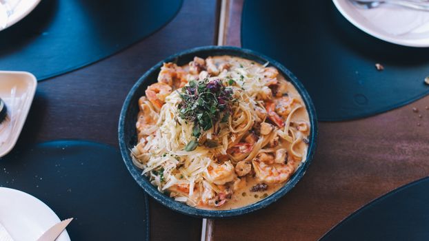 Dinner — Shrimp Pasta