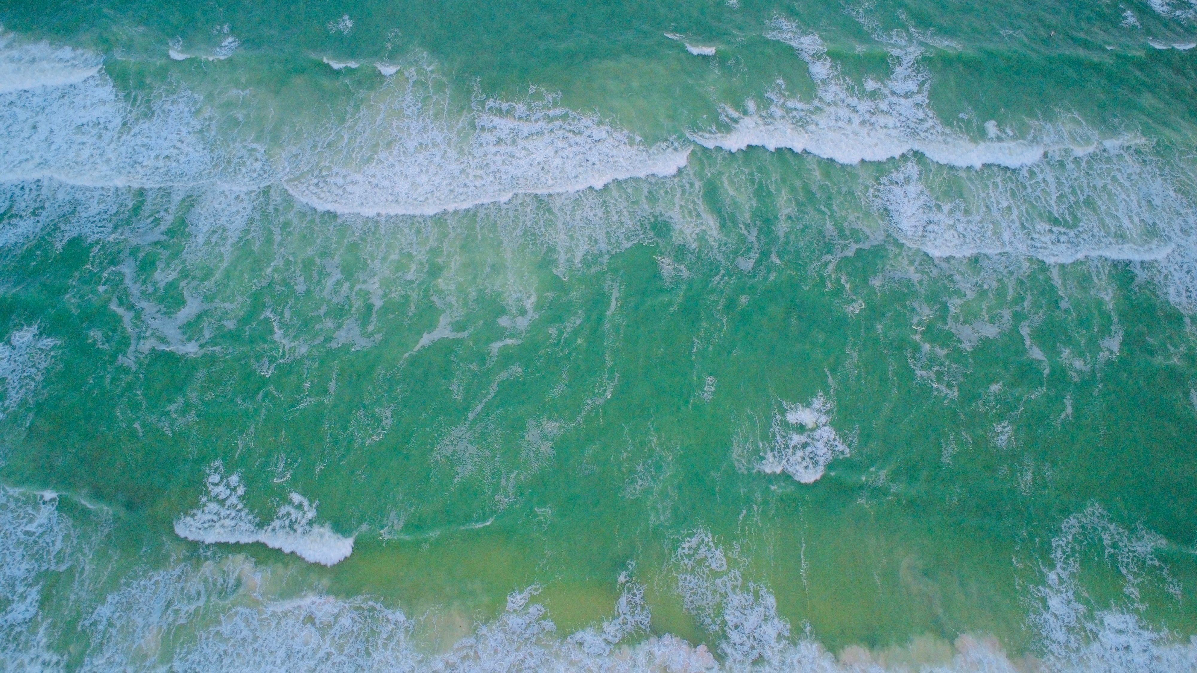 Aerial drone photo of a Florida beach and coastline