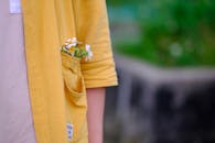 Yellow Jacket with Wildflowers in Pocket