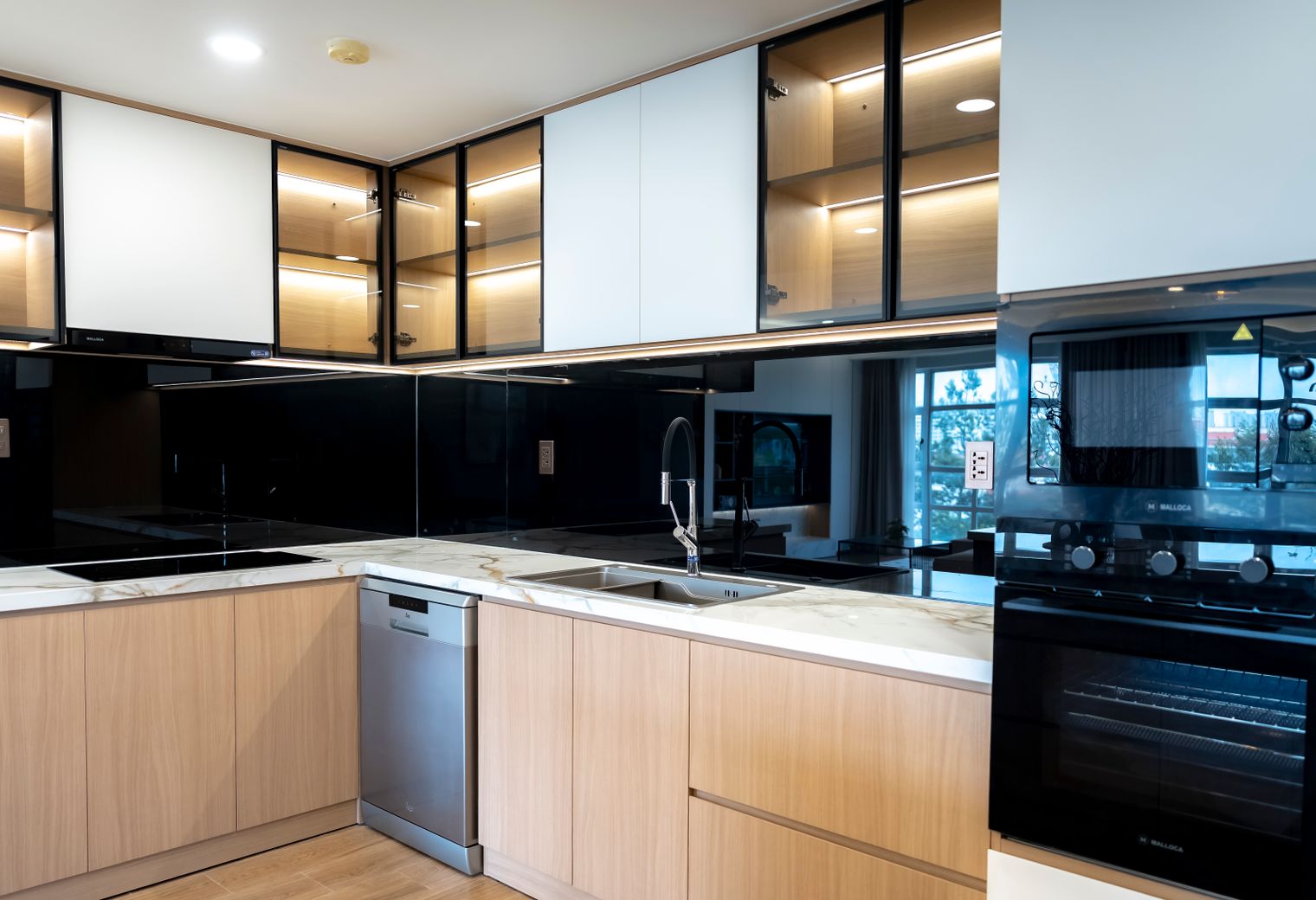 Commercial Decorating in Shirley — clean edges cut in around trim and sockets