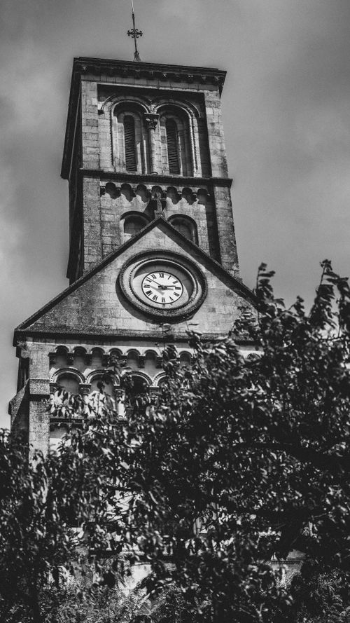 Free eglise saint marie a montsurs  Stock Photo