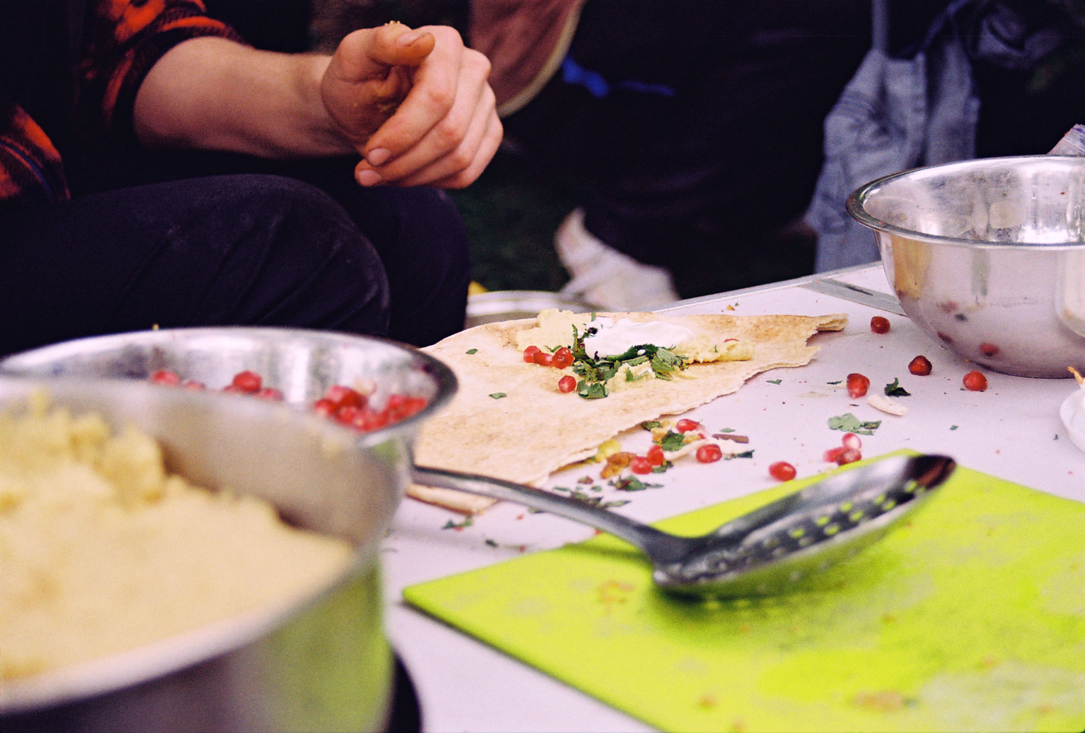 Slow-Cooked Falafel with Melted Cheese