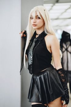Blonde anime cosplayer in creative outfit at San José event. Urban cosplay culture.. pexels, blonde, anime