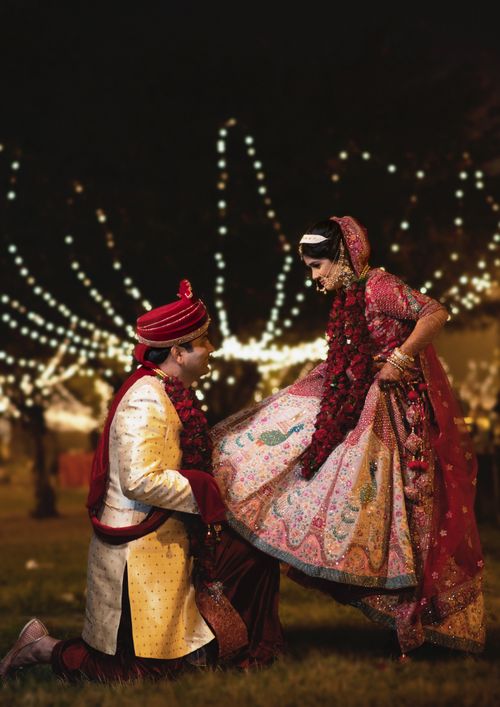 Free Capture the essence of South Asian love in this enchanting Indian wedding scene in New Delhi. Stock Photo